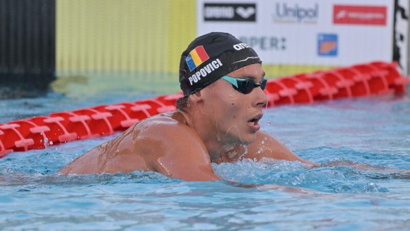 David Popovici, în finala de la 200 m liber la Roma - Știri